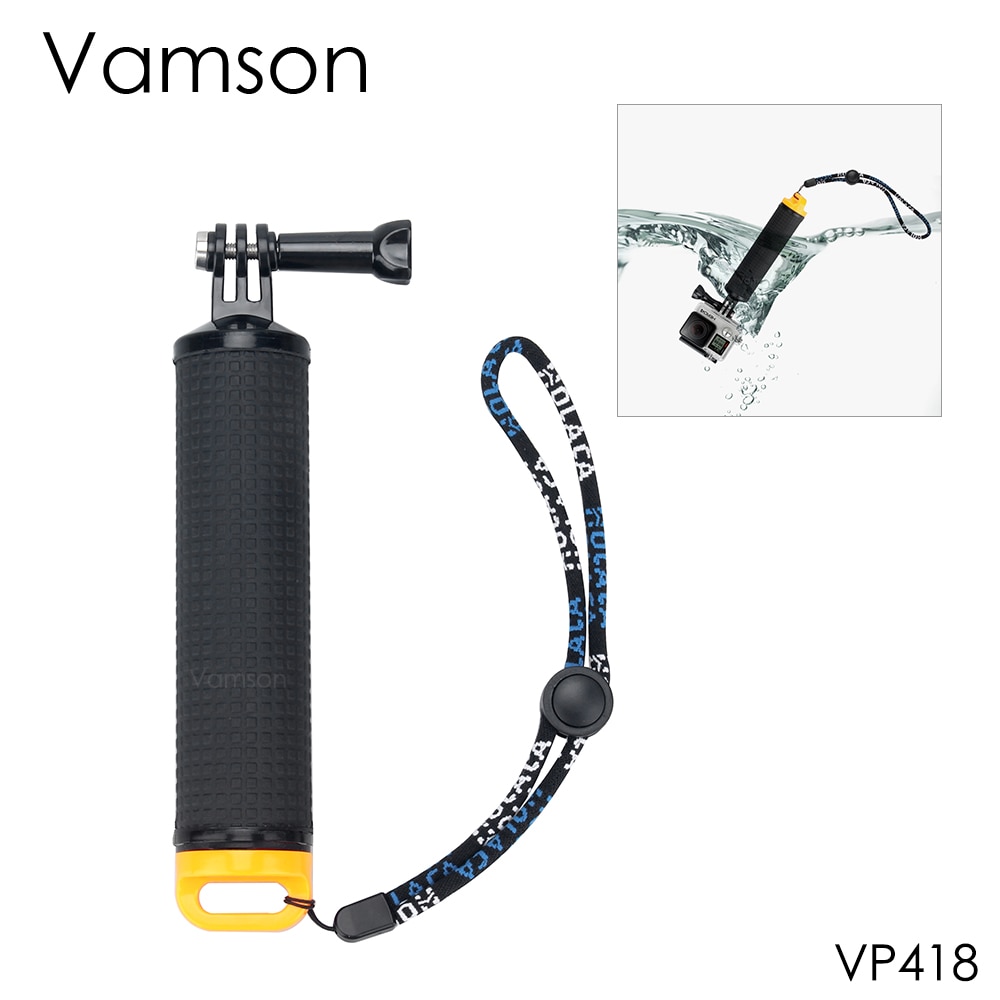 Vamson VP418 Accessories Floaty Bobber Handheld selfie stick for GoPro Hero 5 4 3, Xiaomi yi, SJCAM